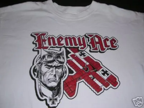 Licensed vintage Enemy Ace gothic logo graphic t-shirt