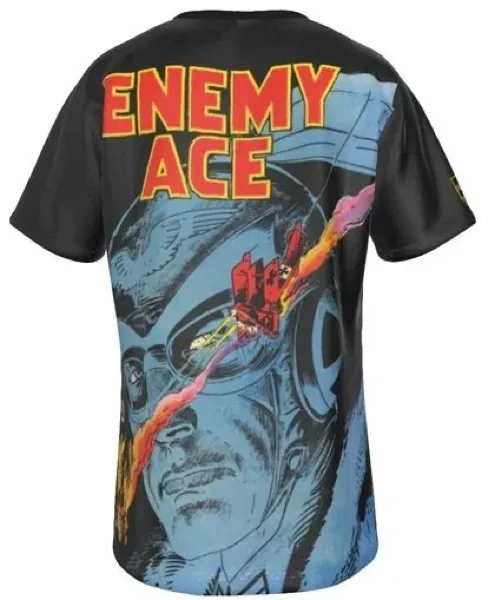 Licensed Enemy Ace all-over print sublimation t-shirt featuring Star Spangled War Stories #138 artwork