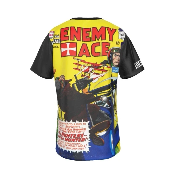 Enemy Ace all-over print sublimation t-shirt featuring Showcase #45 artwork