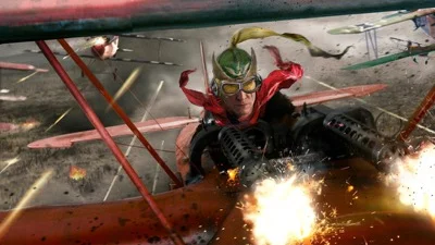 John Gallagher original Enemy Ace digital illustration, November 2014, photorealistic cockpit portrait