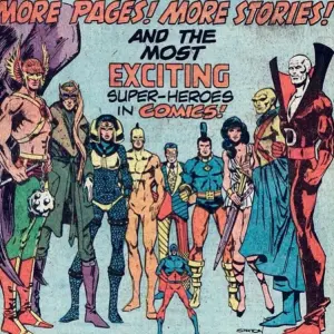 DC Comics 1978 "DC Explosion" house advertisement designed by Joe Staton