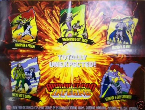 Armageddon: Inferno promotional poster featuring Enemy Ace & Lobo vignette